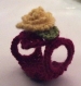 Braselet fantasia de acrylique au crochet décor petites perles 