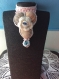 Chic et élégant collier de coquillages de la manche décor au  croche de acrylique et petites perles 