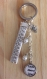 Portes clés ruban perles à personnaliser 