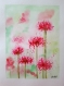Peinture aquarelle légèreté des fleurs roses 