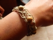 Bracelet artsanal en macramé perles en bois 