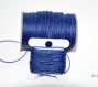 5m Ø 0.7 mm fil polyester bleu nuit mat ciré ( non gras non plastifié ) 
