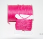 5m Ø 0.7 mm fil polyester rose mat ciré ( non gras non plastifié ) 