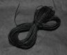 5m coton ciré noir 1mm par 5 mètres 