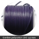 4 m x 1,5 mm cordon polyester ciré violet foncé 4 mètres x 1,5 millimètres 