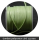 4 m x 1,5 mm cordon polyester ciré vert clair 4 mètres x 1,5 millimètres 