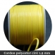 4 m x 1,5 mm cordon polyester ciré jaune poussin 4 mètres x 1,5 millimètres 