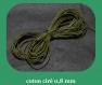 4 mètres coton ciré 0.8 mm vert olive clair 