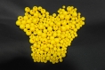 Assortiment 225 perles de 6 à 12 mm jaune perles acrylique rondes 