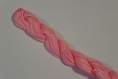 17m fil nylon tressé plat de 2x1.5 mm rose clair 