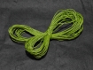 4 m x 1 mm fil coton ciré vert tilleul 4 mètres diamètre 1 millimètres 