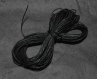 4 m x 1 mm fil coton ciré noir 4 mètres diamètre 1 millimètres 