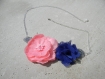 Headband mariage shabby chic fleur de soie 