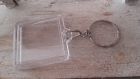 Porte clé carré transparent 