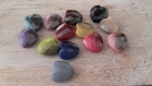 Lot de 15 perles coeur brillantes couleurs mixte 