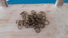 50 anneaux métal bronze 