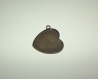 Support cabochons bronze coeur 