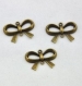 Breloque connecteur bronze noeuds 