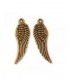 Breloque bronze ailes 