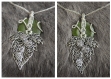 Collier " aredhel " wire wrapping et jaspe vert 