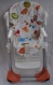 Coussin pour chaise haute bébé "polly" de marque "chicco" avec bavoir assorti 