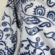 Tunique femme blanche et bleue à manches 3/4 en coton collection bleu et blanc 