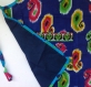 Tablier de cuisine enfant bleu marine et multicolore en coton motifs paisley 