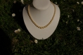 Collier de perles fantaisie vintage avec son fermoir coordonné 