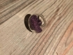 Bague fantaisies en perles microbilles violettes 