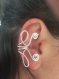 Ear cuff argenté 