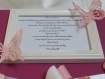 Boîte à souvenirs papillon 3 dimension pour naissance , baptême, mariage ou anniversaire marraine parrain 