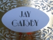 Nom de table rétro théme gatsby or, doré, blanc, pour mariage, anniversaire 