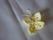 Gros papillon crocheter en coton coloris jaune chine 