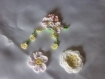 Fleur au crochet pour creations, scrapbooking, bijoux 