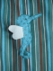 Couverture bébé, thème mer turquoise, pour aksel 
