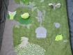 Tapis de jeu pour bébé, thème forêt des lutins, tons verts