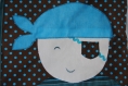 Couverture bébé, thème mer turquoise, pour arthur