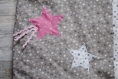 Couverture bébé doublée polaire thème étoiles, lucile 