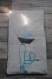 Tapis à langer nomade, motif bateau origami taupe bleu, sur commande 