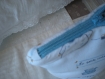Trousse pour enfant tissu motifs bleu ciel et blanc 