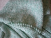 Veste blouson à capuche chiné vert et blanc 18 mois 