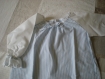 Chemise de nuit pour fillette bleu ciel et blanc 2 ans 