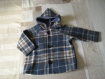 Manteau à capuche écossais pour garçon 4 ans 