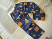 Pyjama deux pièces garçon imprimé enfantin 4 ans 