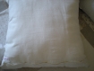 Coussin shabby chic linge ancien 