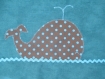 Couverture bébé, thème mer turquoise, pour axel 