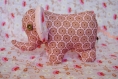 Doudou éléphanteau rose
