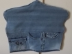 Porte manteau vide poche en jean recycle 