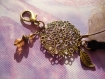 Bijou de sac ou porte clés métal bronze 