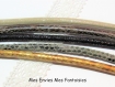 5 x 20 cm, cordon imitation cuir 5mm idéal bracelet manchette couleur mix #3 